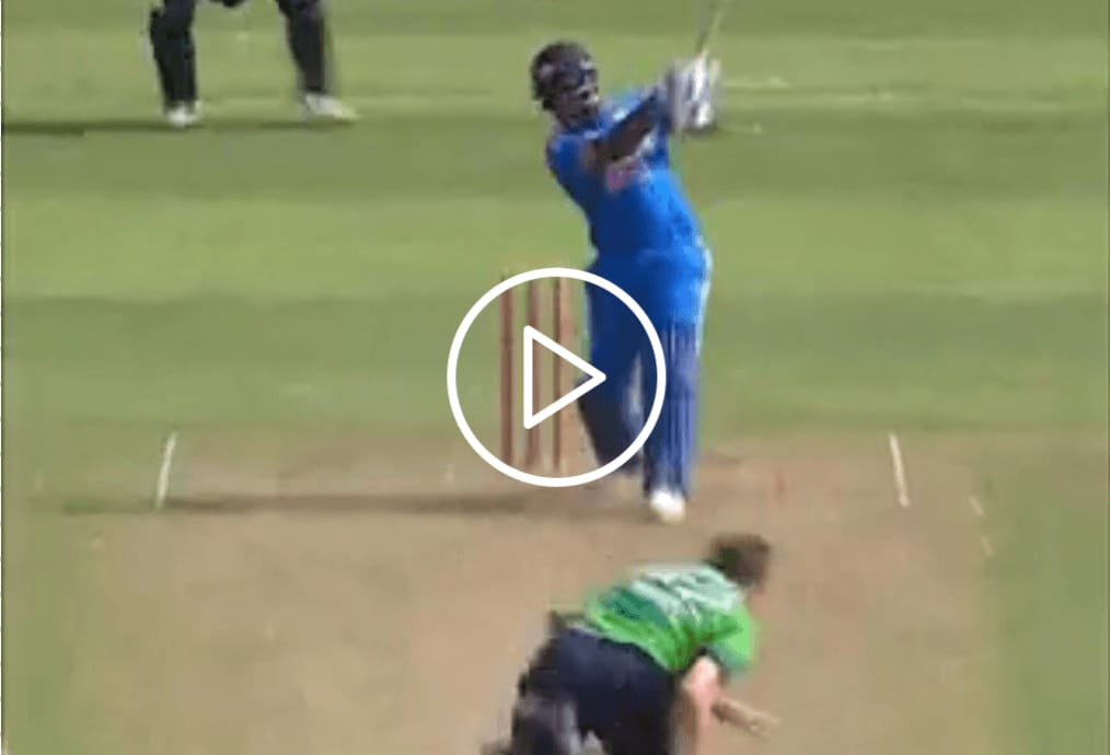 [Watch] Sanju Samson Hammers Joshua Little For 18 Runs in an Over in IRE vs IND 2nd T20I
